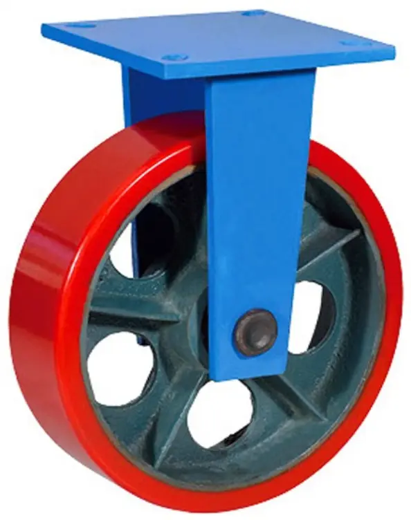 FHpo95 - Сверхбольшегрузное полиуретановое колесо 300 мм, 1000 кг (площадка, неповоротн., шарикоподш.)