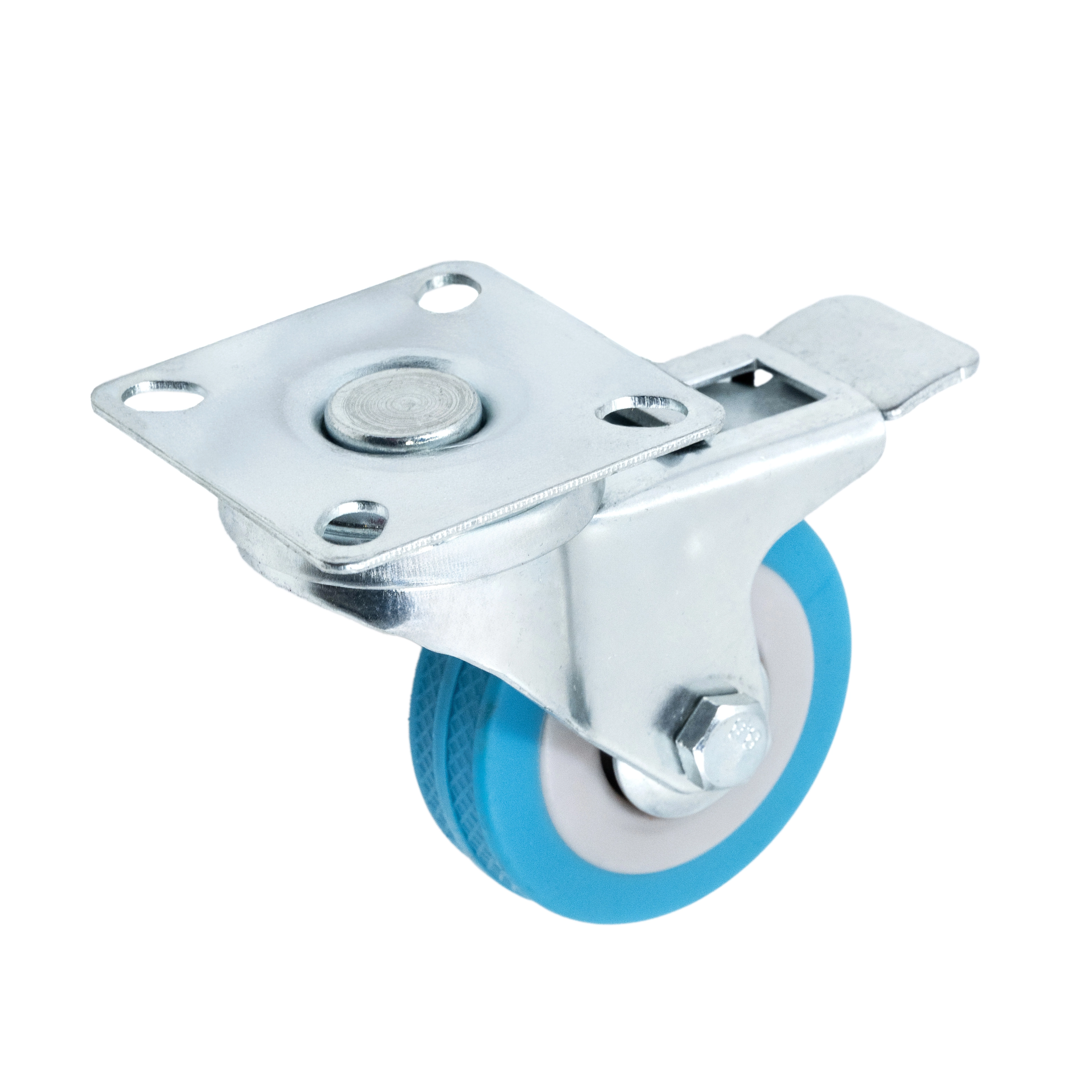 SCgb 25L - Аппаратное колесо 50 мм (площадка, поворотн., тормоз, подш. скольж.)